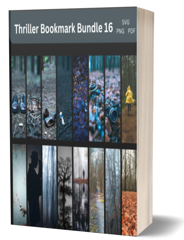 Thriller Bookmark Bundle, Horror Crime Thriller Bookmarks